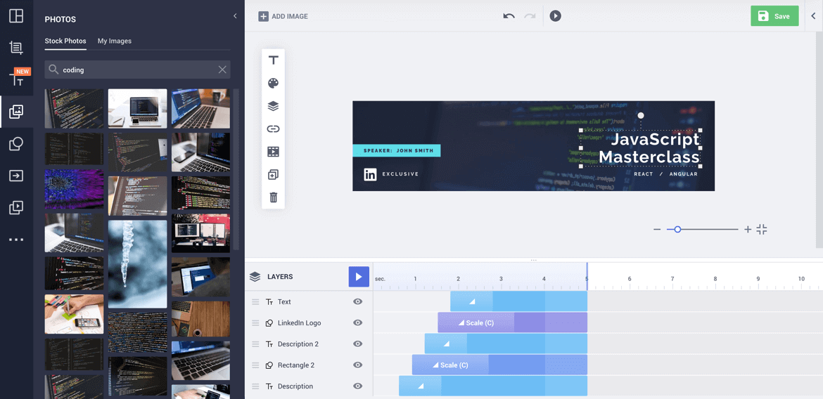 Linkedin banner editor
